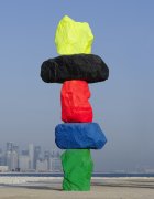green blue red black yellow mountain | UGO RONDINONE