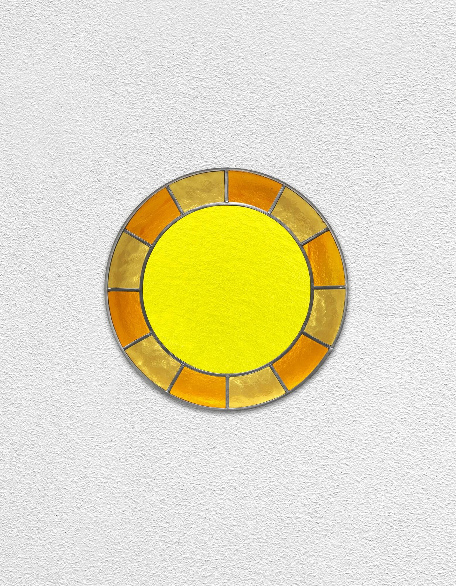 orange orange yellow clock | UGO RONDINONE