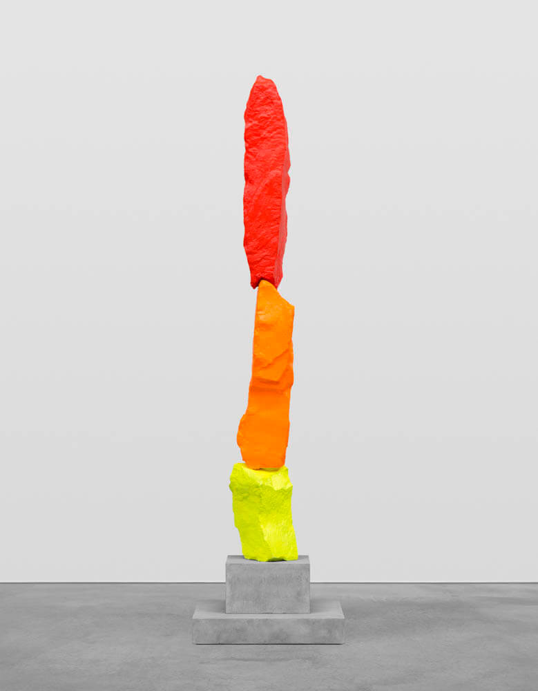 yellow orange red mountain | UGO RONDINONE