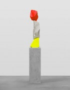 yellow silver red mountain | UGO RONDINONE