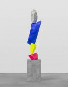 pink yellow blue silver mountain | UGO RONDINONE
