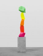 pink red orange yellow green mountain | UGO RONDINONE