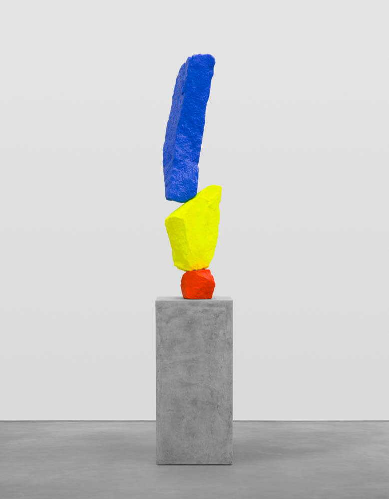 red yellow blue mountain | UGO RONDINONE