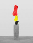 black yellow red mountain | UGO RONDINONE
