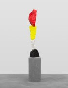black white yellow red mountain | UGO RONDINONE