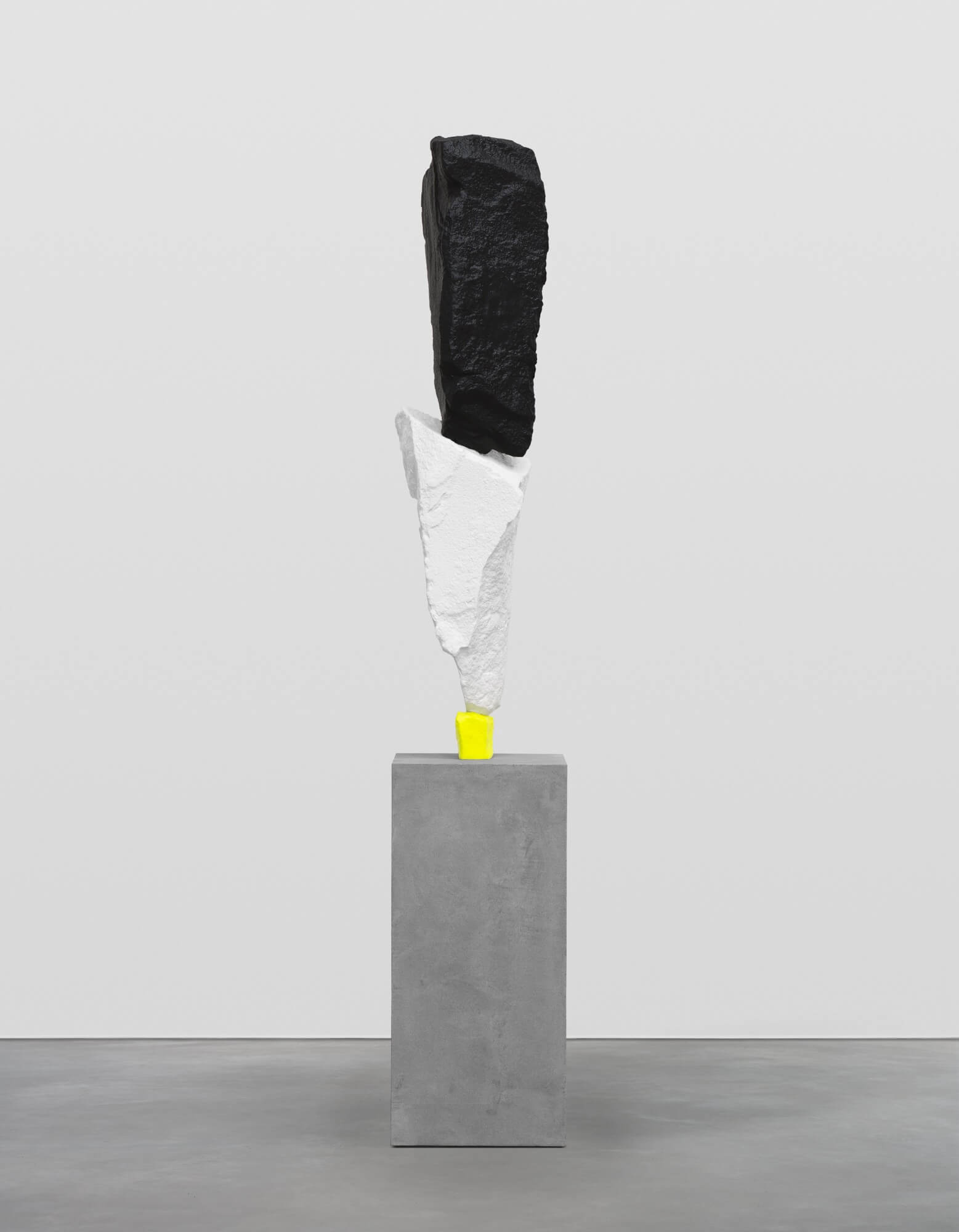 yellow white black mountain | UGO RONDINONE